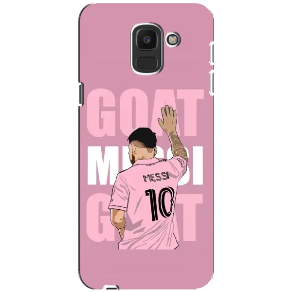 Чехол с рисунком «GOAT MESSI» для Samsung Galaxy J6 2018 (J600F) Чехол с рисунком «GOAT MESSI» для Samsung Galaxy J6 2018 (J600F)