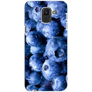 Чехол с изображением вкусной еды для Samsung Galaxy J6 2018, J600F (Голубика)