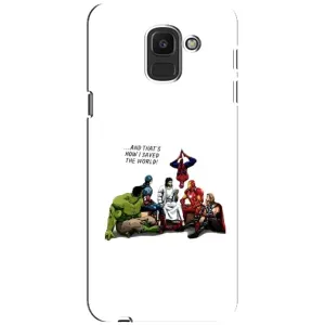 Чехлы для Samsung Galaxy J6 2018, J600F (Для Христиан) (Иисус супергерой)