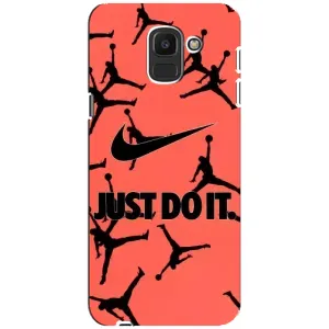 Силиконовый Чехол Nike Air Jordan на Самсунг J6 (2018) (Just Do It)