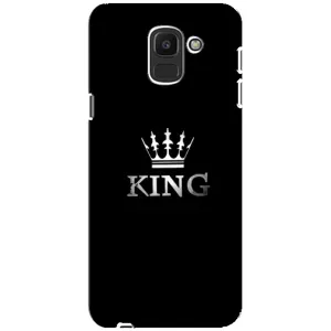 Чохол (Корона на чорному фоні) для Самсунг J6 (2018) (KING)
