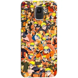 Чохли з принтом НАРУТО на Samsung Galaxy J6 2018, J600F (Коллаж Наруто)