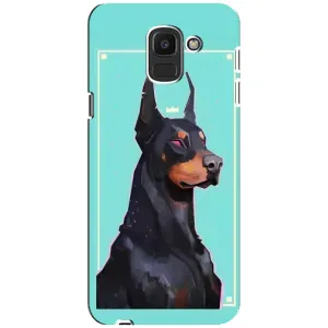 Чехол ДОБЕРМАН для Samsung Galaxy J6 2018, J600F (Король доберман)