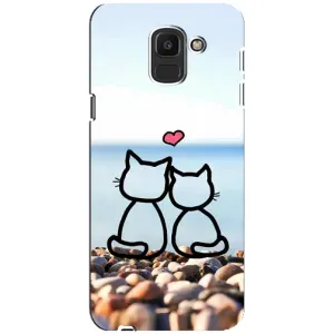 Силиконовые Чехлы Любимому человеку для Samsung Galaxy J6 2018, J600F (Котейки)