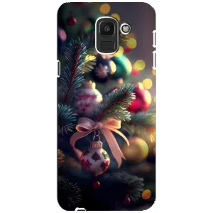 Чехлы на Новый Год Samsung Galaxy J6 2018, J600F (Красивая елочка)
