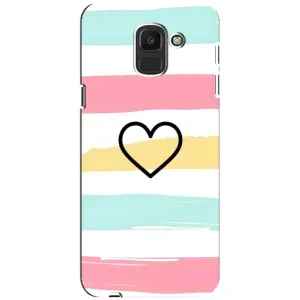 Чехлы с тематикой "Маленькие Сердечки" на Samsung Galaxy J6 2018, J600F (Красивое сердечко)