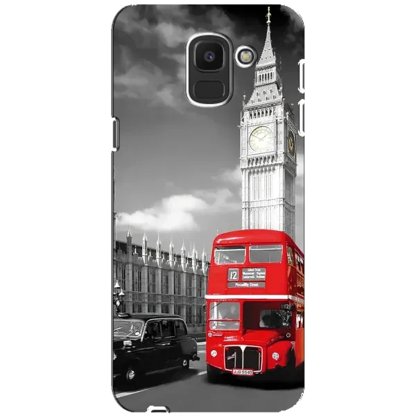 Чохол з малюнком «Червоний автобус» для Samsung Galaxy J6 2018 (J600F) Чохол з малюнком «Червоний автобус» для Samsung Galaxy J6 2018 (J600F)