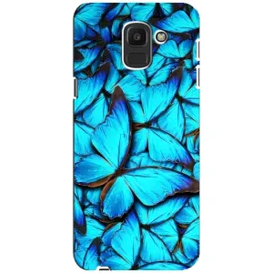 Силиконовый бампер с картинкой животных для Samsung Galaxy J6 2018, J600F (Крылья бабочек)