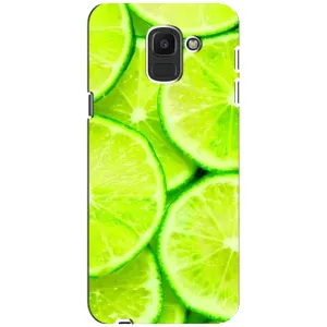Чехол с изображением вкусной еды для Samsung Galaxy J6 2018, J600F (Лайм)