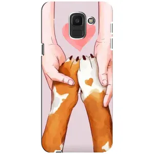 Чехол (ТПУ) Милые собачки для Samsung Galaxy J6 2018, J600F (Любовь к собакам)