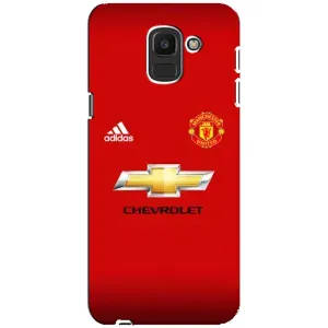 Силиконовые Чехлы принт Футбол на Samsung Galaxy J6 2018, J600F (Man United)
