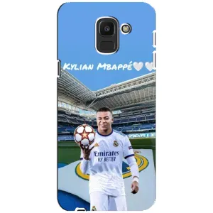 Чохол (TPU) з Футболістом на Samsung Galaxy J6 2018, J600F (Mbappe Real)