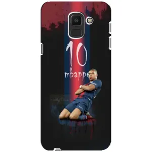 Чохол (TPU) з Футболістом на Samsung Galaxy J6 2018, J600F (MBAPPE 10)