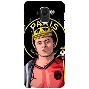 Чохол (TPU) з Футболістом на Samsung Galaxy J6 2018, J600F (Mbappe King)