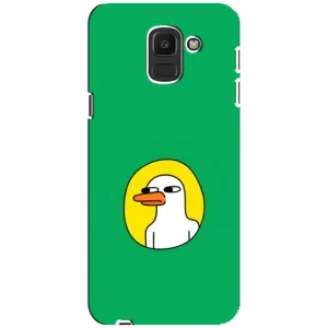 Бампер с принтом Мемы для Samsung Galaxy J6 2018, J600F (Мем Утка)