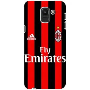 Чехлы с ТОП Футбольными клубами на Samsung Galaxy J6 2018, J600F (Milan)