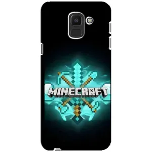 Чехол майнкрафт для Samsung Galaxy J6 2018, J600F (MineCraft 2)