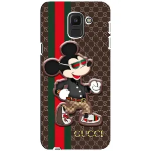 Чехлы Бренд GUCCI для Samsung Galaxy J6 2018, J600F (Маус Гуччи)