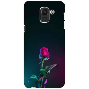 Чохли з принтом Троянд для Samsung Galaxy J6 2018, J600F (Нічна троянда)