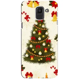 Чехол Новогодняя Елка на Samsung Galaxy J6 2018, J600F (Новогодний принт)