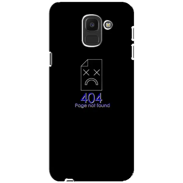 Чехол с рисунком «Ошибка 404» для Samsung Galaxy J6 2018 (J600F) Чехол с рисунком «Ошибка 404» для Samsung Galaxy J6 2018 (J600F)
