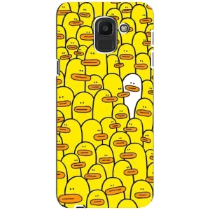 Силиконовый бампер с картинкой животных для Samsung Galaxy J6 2018, J600F (Особенный)