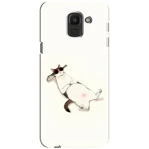 Чехол на тематику: Коты для Samsung Galaxy J6 2018 (J600F) (Отдых)