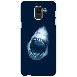 Силиконовый бампер с картинкой животных для Samsung Galaxy J6 2018, J600F (Пасть Акулы)