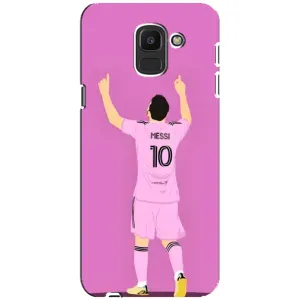 Чехлы Лео Месси в Майами на Samsung Galaxy J6 2018, J600F (Празднование Месси)