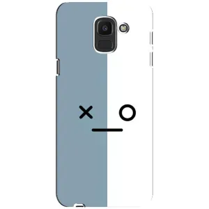 Чохли (ТПУ) (смішні стікери) для Samsung Galaxy J6 2018, J600F (Сіро-білий)
