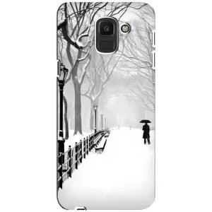 Чехлы на Новый Год Samsung Galaxy J6 2018, J600F (Снегом замело)