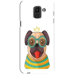 Бампер для Samsung Galaxy J6 2018, J600F с картинкой "Песики" (Собака Король)