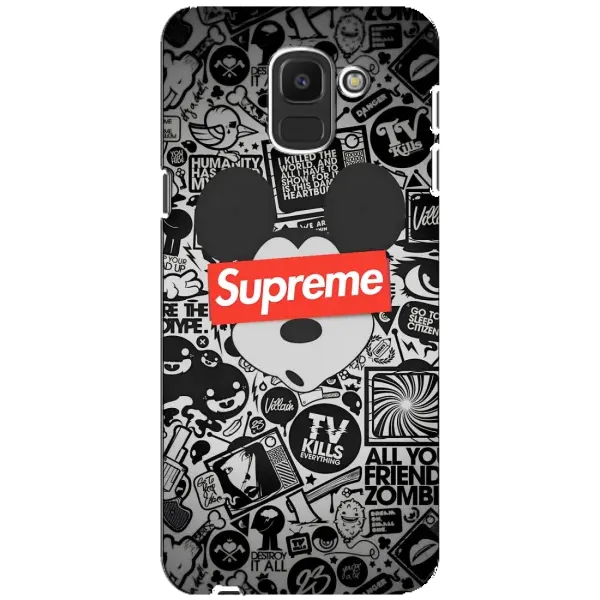 Чехол с рисунком «Supreme Маус» для Samsung Galaxy J6 2018 (J600F) Чехол с рисунком «Supreme Маус» для Samsung Galaxy J6 2018 (J600F)