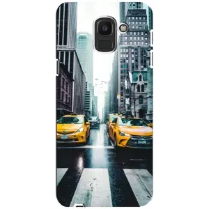 Силиконовый бампер (Работники) на Samsung Galaxy J6 2018, J600F (Такси)