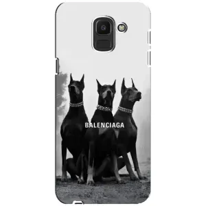 Чехол ДОБЕРМАН для Samsung Galaxy J6 2018, J600F (Три добермана)