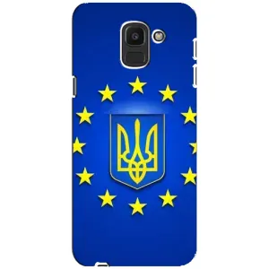 Чохол з Українською символікою на Самсунг J6 (2018) (Україна це Європа)