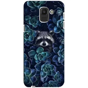 Силиконовый Чехол с Енотами на Samsung Galaxy J6 2018, J600F (В цветах)