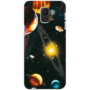 Чохол (ТПУ) з планетами на Samsung Galaxy J6 2018, J600F (Вид з космосу)