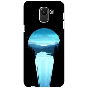 Летний Чехол на Samsung Galaxy J6 2018, J600F (Синий Водопад)
