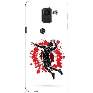 Чехлы с принтом Спортивная тематика для Samsung Galaxy J6 2018, J600F (Волейболист)