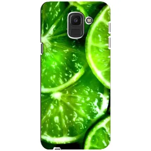 Чехол с изображением вкусной еды для Samsung Galaxy J6 2018, J600F (Яркий ЛАЙМ)