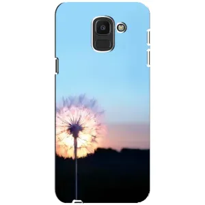 Силіконовий Чохол з кульбабками на Samsung Galaxy J6 2018, J600F (Захід з кульбабкою)