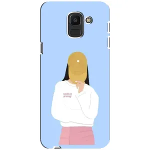 Силіконовый Чохол на Samsung Galaxy J6 2018, J600F з картинкой Модных девушек (Жовта кепка)