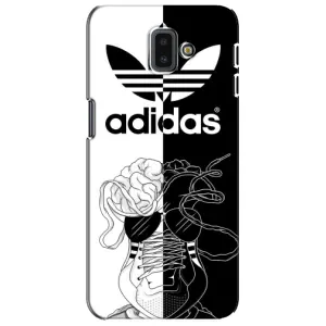 Чехол в стиле "Адидас" для Самсунг J6 Плюс (2018) (Adidas шнурки)