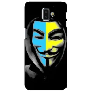 Чехол с Украинской символикой на Самсунг J6 Плюс (2018) (Анонимус патриот)