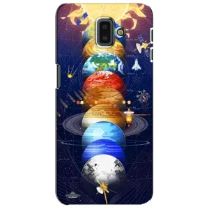 Чохол (ТПУ) з планетами на Samsung Galaxy J6 Plus, J6 Plus, J610 (Арт планети)