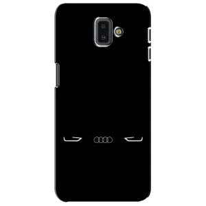 Силиконовый бампер с картинкой машины на Samsung Galaxy J6 Plus, J6 Plus, J610 (Силует Audi)