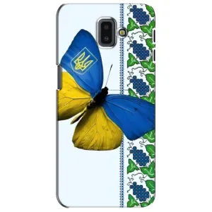 Чехол с Украинской символикой на Самсунг J6 Плюс (2018) (Бабочка)