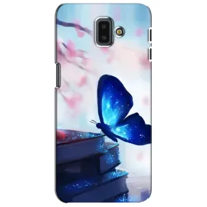 Силіконовий бампер з картинкою звірів для Samsung Galaxy J6 Plus, J6 Plus, J610 (Метелик синій)