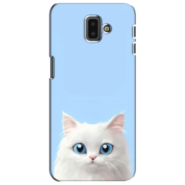 Чехол с рисунком «Белый кот» для Samsung Galaxy J6 Plus 2018 (J610) Чехол с рисунком «Белый кот» для Samsung Galaxy J6 Plus 2018 (J610)